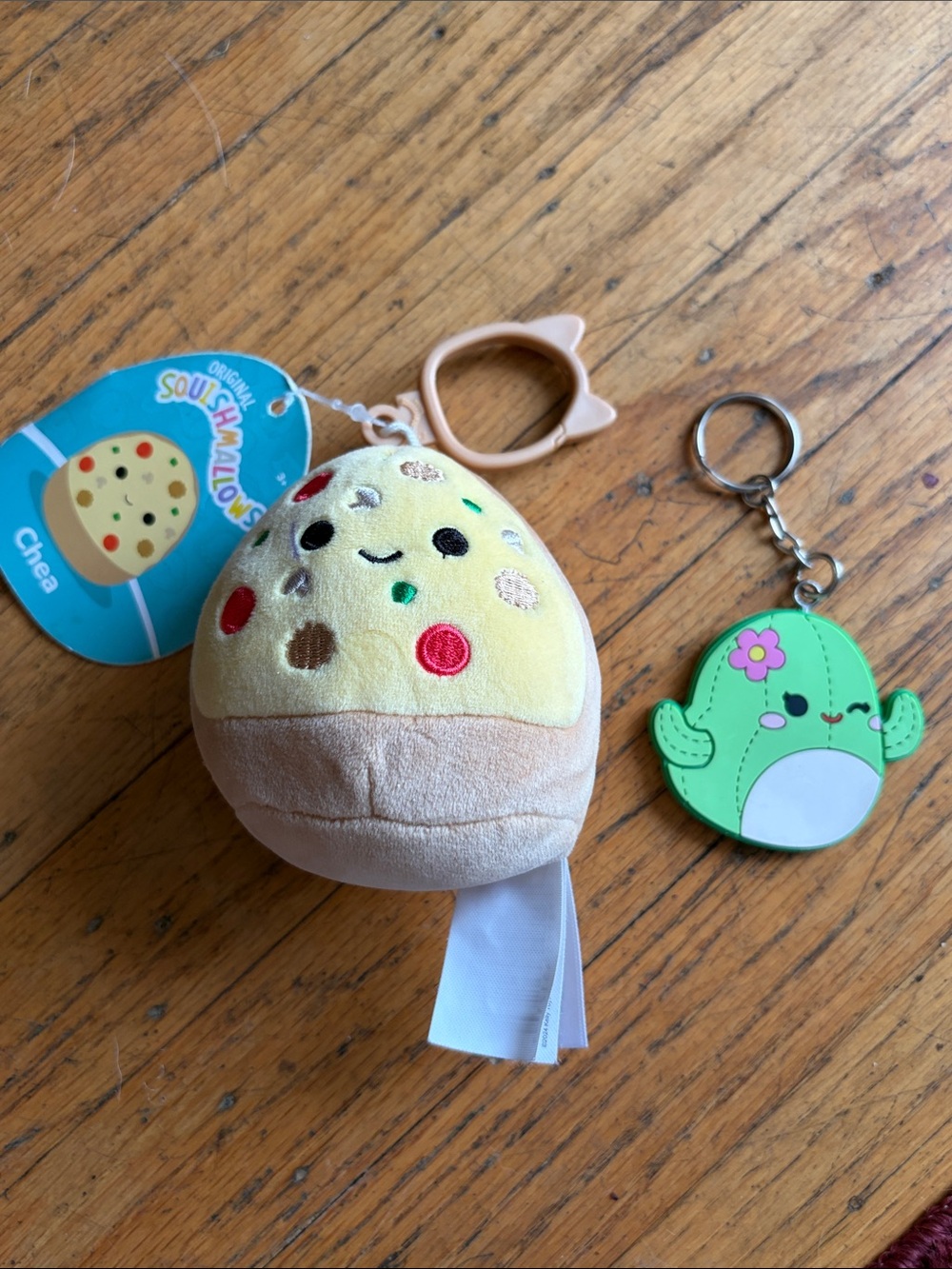 Squishmallows Chea Plush AND Maritza the Cactus keychain